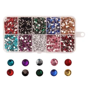 9000x Crystal Rhinestone Button Flatback Wedding Phone Embellishment - Picture 1 of 7