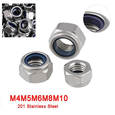 Stopmutter Sicherungsmuttern DIN985 Edelstahl VA M2 M4 M5 M6 M8 Muttern Mutter - Bild 1 von 4