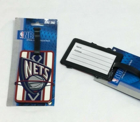 NBA New Jersey / Brooklyn Nets Luggage Tag Travel Bag ID Golf Tag FREESHIP Cover