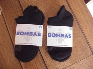 2 PAAR NEUE L SCHWARZE BOMBAS BIENE WABEN UNISEX JUGEND KNÖCHELSOCKEN - Bild 1 von 3