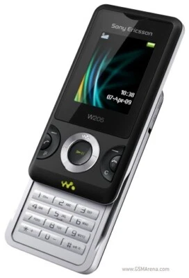 Sony Ericsson Walkman W205 - Ambient black (Unlocked) Mobile Phone - Image 1 of 2