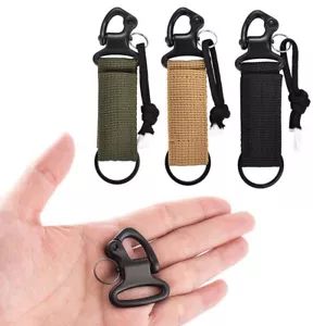 Schwerlast Schlüsselring Halter Taktische Molle Schnalle Sicherheit Schlüsselanhänger Gürtelclip - Bild 1 von 15