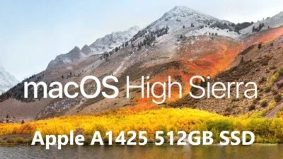 Apple MacBook Pro Retina 13" A1425 Late 2012 Early 2013 512GB SSD High Sierra - Image 1 of 4