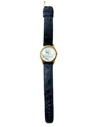 Penn State Watch Plays "Sun Time" - Needs New Battery & Clasp For Watch Band Cover