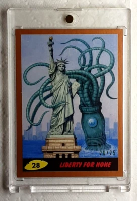2017 Mars Attack's The Revenge Bronze Card 28 LIBERTY FOT NONE - Image 1 of 3