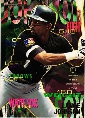 1995 Fleer #121 Lance Johnson Chicago White Sox Baseball Card - Image 1 of 2