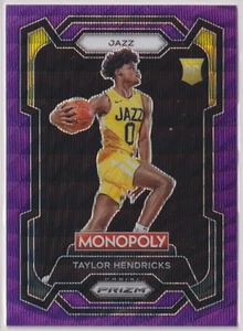 Taylor Hendricks 2023-24 Panini Prizm Monopoly Purple Wave Rookie #86 - Picture 1 of 2