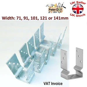PERGOLA Post FENCE Heavy Duty Galvanised ("U" Shape) Foot 71-141mm Thickness 4mm - Picture 1 of 7