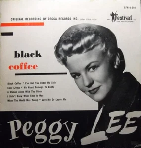 Peggy Lee - Black Coffee (10", Mono) (Good Plus (G+)) - Picture 1 of 4