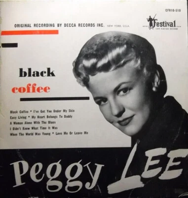 Peggy Lee - Black Coffee (10", Mono) (Good Plus (G+)) - Image 1 of 4