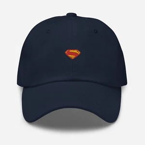 Superman blaue Kappe, Superman schwarze Kappe, Superman Logo Papa Mütze - Bild 1 von 16