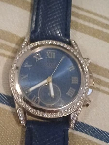 Xoxo Women Dress Watch Leather Strap Blue Quality - Picture 1 of 16