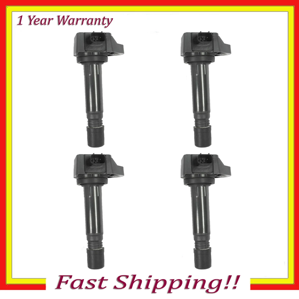 Bobina de encendido nueva 4 piezas 2006 2007 2008 2009 2010 2011 Honda Civic 1,8 L para UF582 Foto 1 de 4