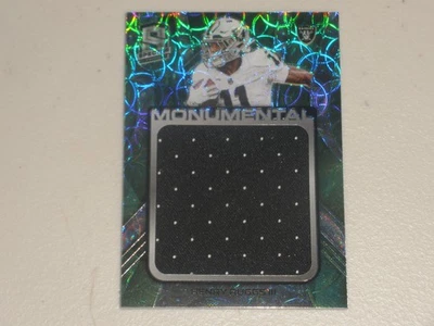 2020 Panini Spectra Monumental Neon Green Prizm Jersey Henry Ruggs III 12/35 RC - Image 1 of 2