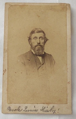 历史 CDV 照片奴隶制相关,纳什维尔 TN Louis Lishey, — 第 1/2 张图片