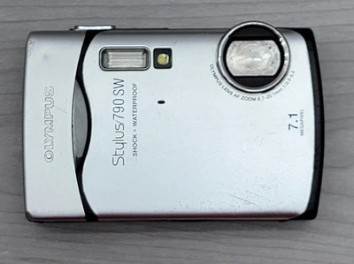 Untested Olympus Stylus 790 SW ~ 7.1MP 3x Zoom ~  Digital Camera - Image 1 of 4