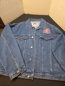 All Star Cafe Atlantic City Vintage LG Denim Jacket 1995 Excellent Condition - Picture 1 of 8