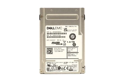 Dell KCM6XVUL1T60 1.6TB 2.5" PCIe Gen4 NVMe Solid State Drive P/N: 0P03YC Tested - Image 1 of 2
