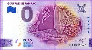 UEEF / GOUFFRE DE PADIRAC / BILLET 0 € / NULL EURO-SCHEIN / 2024-2 - Picture 1 of 1