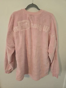Disney Park World Walt Piglet Pink Polka Dot Fuzzy Spirit Jersey Womens Size XL - Picture 1 of 6