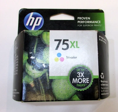 New Vintage HP 74XL Tri-Color High Yield Ink Cartridge Sealed June 2015 Expired - Изображение 1 из 3