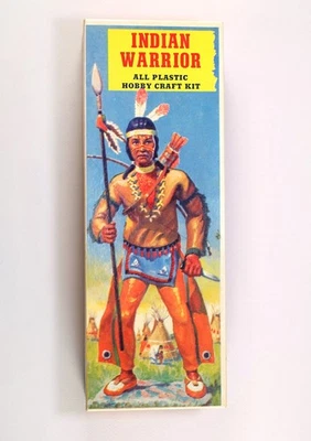 Indian Warrior Plastic Toy Model Kit No. 270-.98 Complete, Pyro Co. 1950s - Image 1 of 4