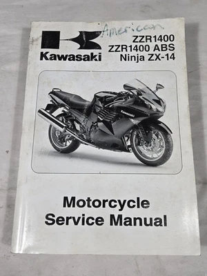 Kawasaki Ninja ZZR1400 ZX-14 2008 OEM manual de reparación de servicio de taller Foto 1 de 2