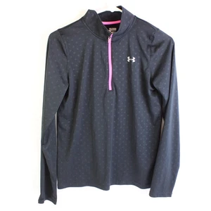 Under Armour Heatgear Girl's YXL Quarter Zip Long Sleeve Active wear Loose Fit - Picture 1 of 5