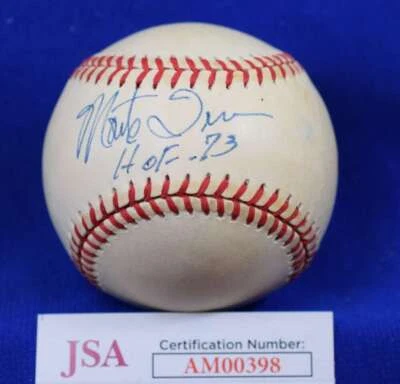Monte Irvin HOF 73 JSA Cert Autograph National League Signed Baseball - Image 1 of 2