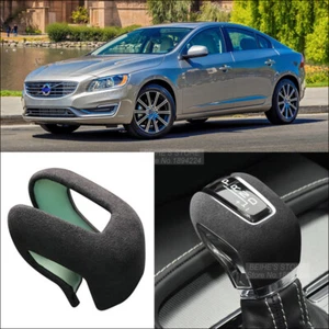 Alcantara Gear Shift Knob Sticker Cover Protect shell Trim For Volvo S60 2020-22 - Picture 1 of 10