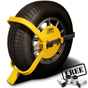 Car Caravan Van Trailer High Security Heavy Duty 13-17 inch Wheel Clamp 9065+CP - Picture 1 of 19