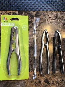Crab Leg Opener Nut Cracker Walnut Seafood Lobster Claw Plus 1 Fork, Lot - Picture 1 of 6