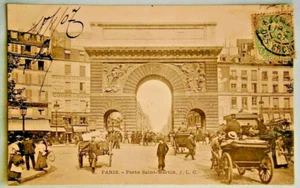 15. Postcard of Paris - Porte Saint-Martin, c.1907 - Picture 1 of 2