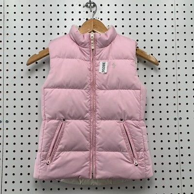Jaqueta polo Ralph Lauren reversível acolchoada para baixo meninas jovens 6X 14,5x19 - Imagem 1 de 4