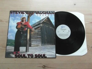 STEVIE RAY VAUGHAN AND DOUBLE TROUBLE-SOUL TO SOUL-A1B1-EX+ VINYL LP ALBUM 1985 - Picture 1 of 9