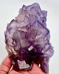 832 Gm Extremely ultra Rarest Blue Phantom Fluorite Specimen~Kharan Pakistan - Picture 1 of 8