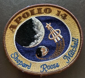 VINTAGE 1970'S NASA APOLLO 14 SHERARD ROOSE MITCHELL PATCH 4.25” Space - Picture 1 of 5