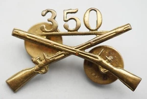 WWII 350° Reggimento Fanteria 88° Divisione Fanteria Diavoli Blu Insegna Ufficiale - Foto 1 di 2