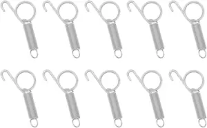 10 Pack Rabbit Cages Door Metal Finger Spring Latch Hook Multi-Functional Pet Ca - Picture 1 of 12