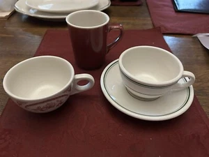 Lot Of Homer Laughlin Cups & Saucer Some Is Best China Restaurant Ware - Picture 1 of 5