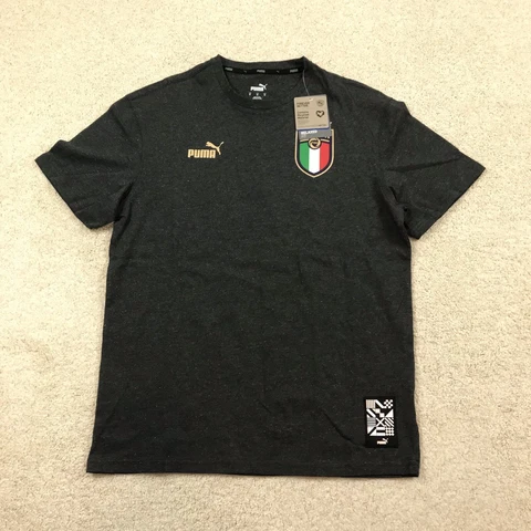Puma Mens Medium Italy Soccer Shirt Culture Tee 767134 0 *defect Cover