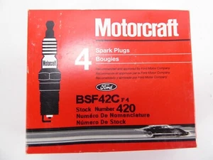 SET OF 4 MOTORCRAFT PLUGS SP42C 420 Fast Ship - Picture 1 of 4