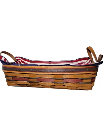 Vntg.Longaberger 1992 Crisco American Baking Celebration Basket~Liner Protector Cover