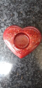resin tea light holder heart - Picture 1 of 4