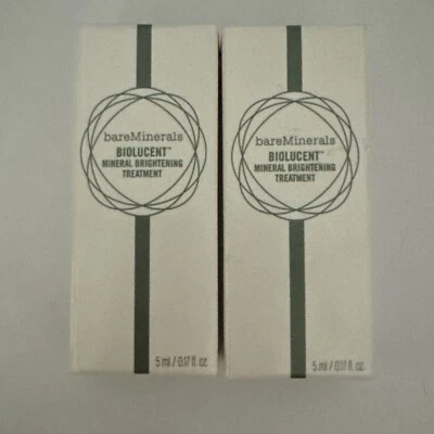 2 Tratamientos Iluminadores Minerales Biolucentes BareMinerals 5 Ml 0.17oz Nuevas Muestras Foto 1 de 4
