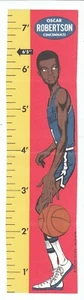 1969 Topps Basketball Rulers Oscar Robertson #24 -- Mint But Poorly Cut - Bild 1 von 2