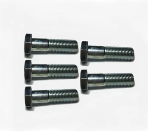 7/8-9 x 3-1/2" Hex Bolt Zinc Plated Grade 5 Cap Screw Coarse Partial Thread - Picture 1 of 1