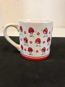 M&M Red 16 oz Coffee Mugs Cups 2018 Mars Limited Edition - Picture 1 of 8