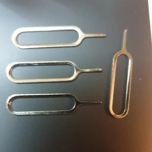 Pin ejecteur pour sortir carte sim tout telephone Iphone Samsung reset lot de 4 - Photo 1 sur 2