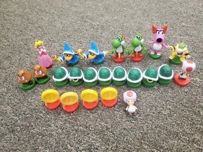 Nintendo Super Mario Bros Brothers Chess Set - NO BOARD - 22 Pieces only - 2009 - Image 1 of 4